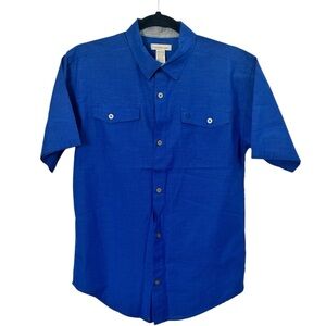 Calvin Klein Jeans | Big Boys Button Down Short Sleeve Shirt | Size XL 18 | EUC